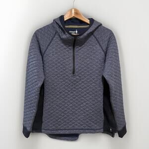 Smartwool SmartLoft 60 Quilted Hoodie Pullover Merino Wool Women’s Small Navy